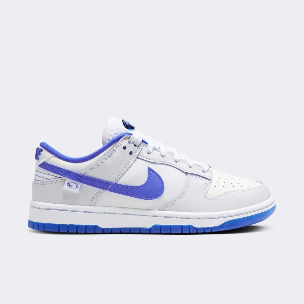 nike blue and white low dunks